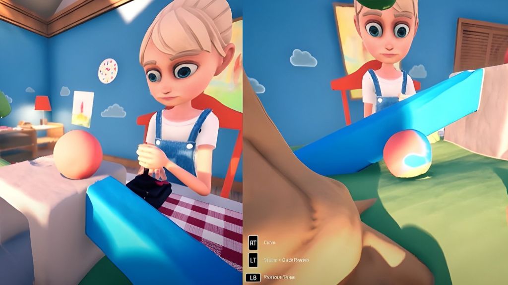 Tryb split-screen w Claybook