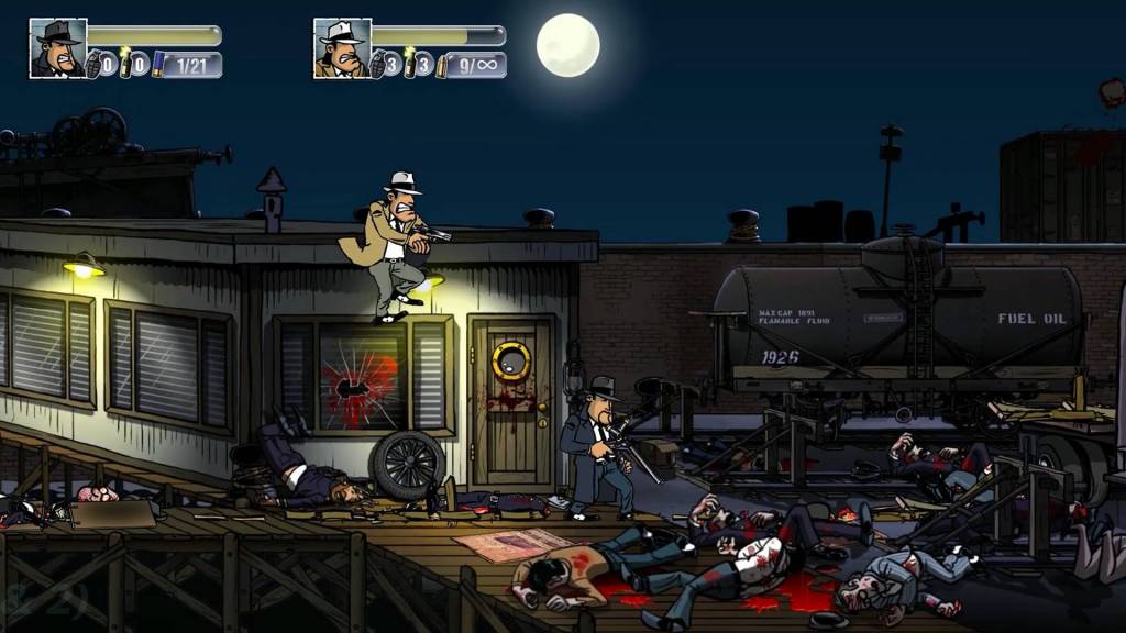 Tryb lokalnej kooperacji w Guns, Gore i Cannoli