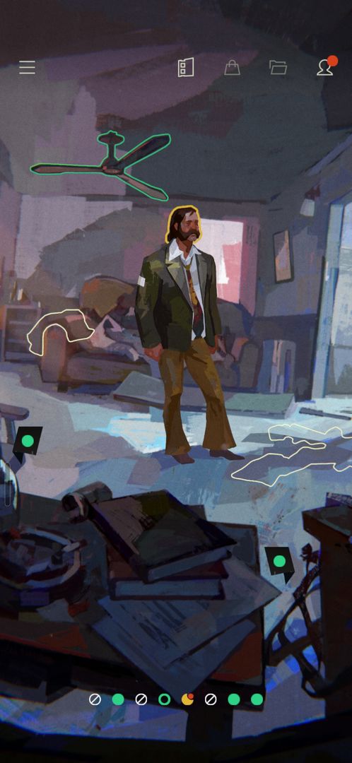 Disco Elysium hotel room Android