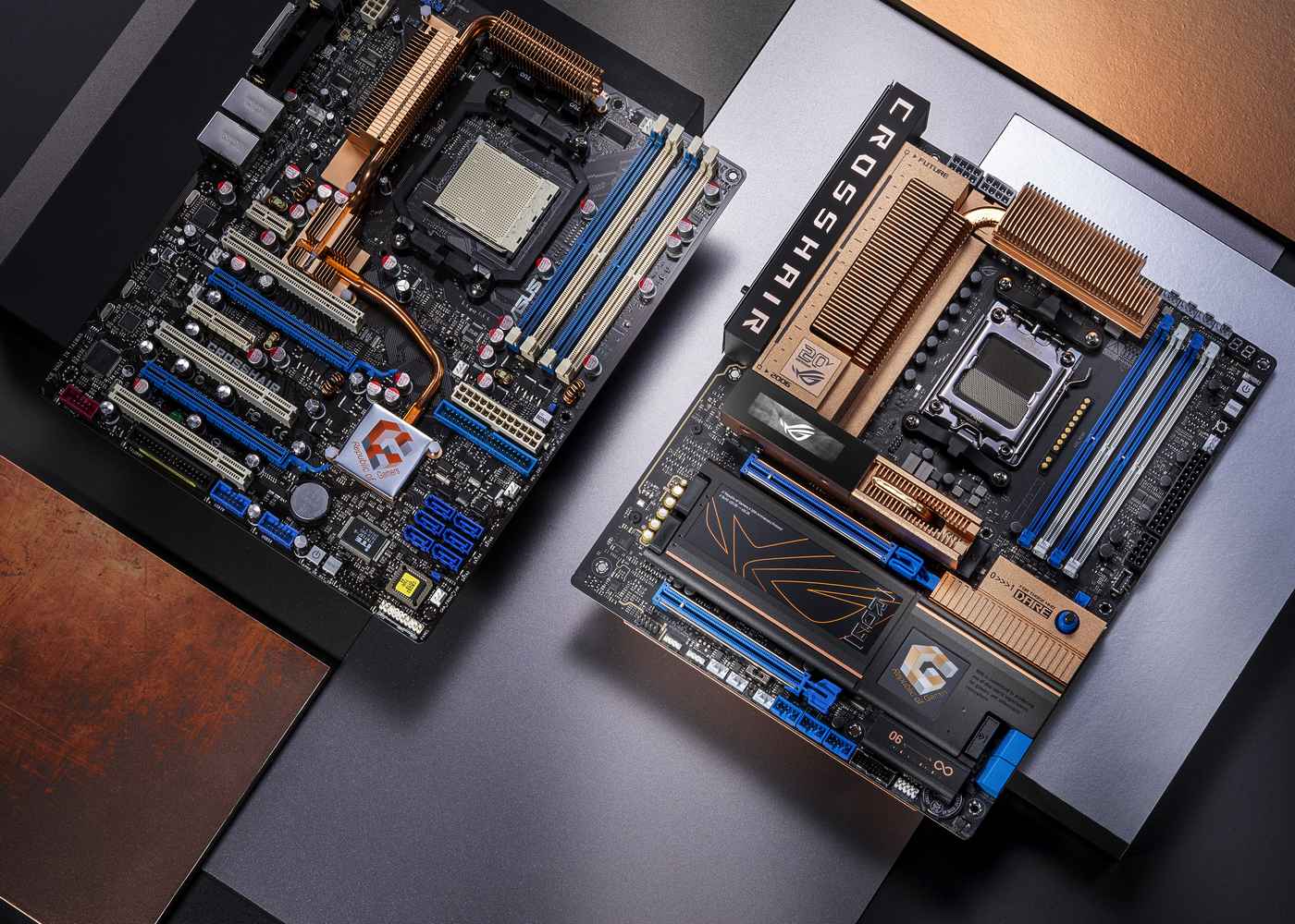 Retro hołd dla pierwszej płyty ROG, ale z nowoczesną technologią. ASUS ROG Crosshair 2006 wbija na pełnej nostalgii