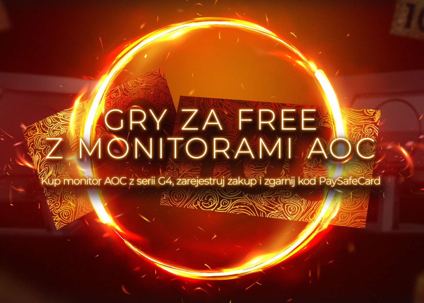 AOC dorzuca 100 zł na gry do monitorów OLED. Promocja obejmuje trzy modele